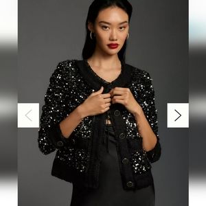 NWT Anthro Sequin Jacket